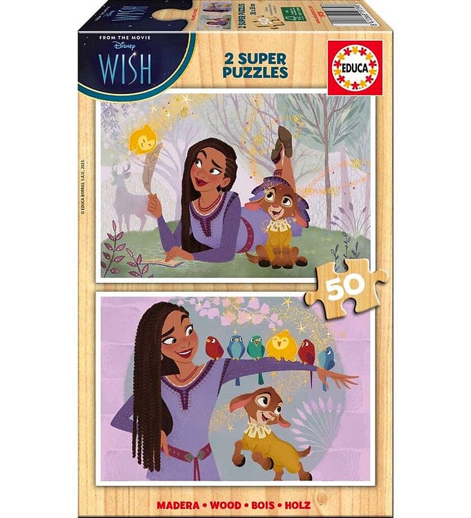 Educa Träpussel - 2 x 50 Delar - Ãnska